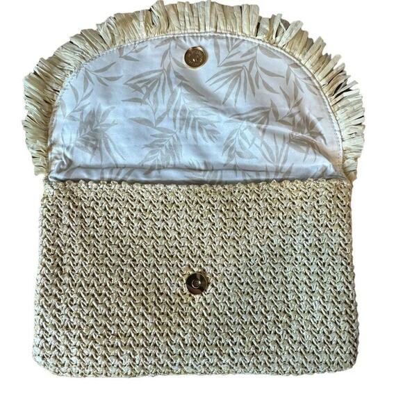 The North Shore Natural Frayed Tassel Clutch - Picture 3 of 6